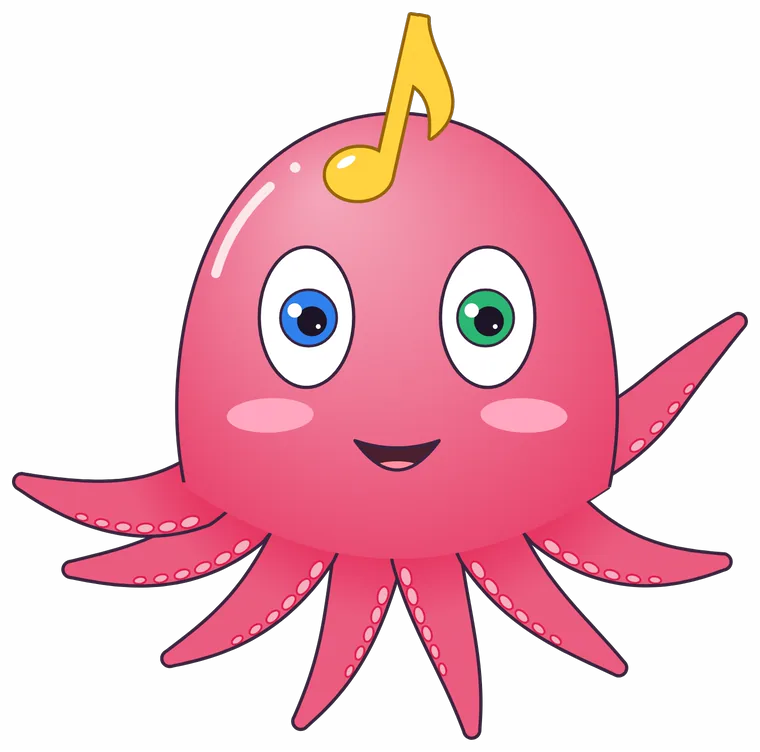 Polimba the octopus waving hello